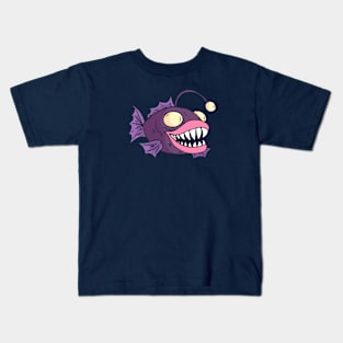 Colorful Anglerfish Cartoon Kids T-Shirt